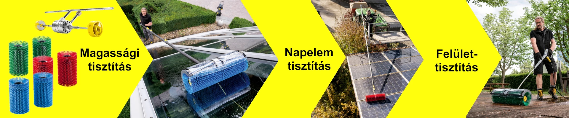 Karcher magassági tisztítás - napelem