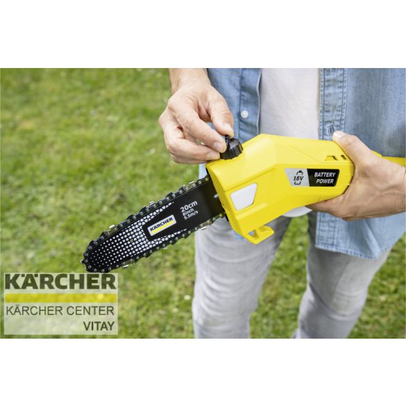 KÄRCHER PSW 18-20 Akkumulátoros magassági láncfűrész (akkumulátor nélkül)