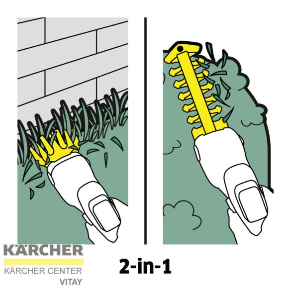 KÄRCHER GSH 2 Plus akkumulátoros fű- és bokorvágó olló 