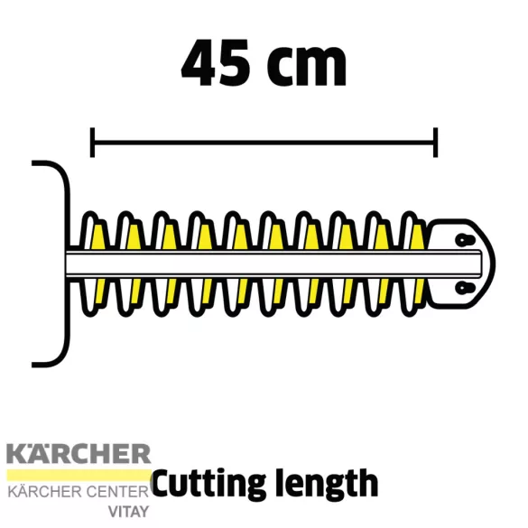 KÄRCHER HGE 2-18 Akkumulátoros sövényvágó szett