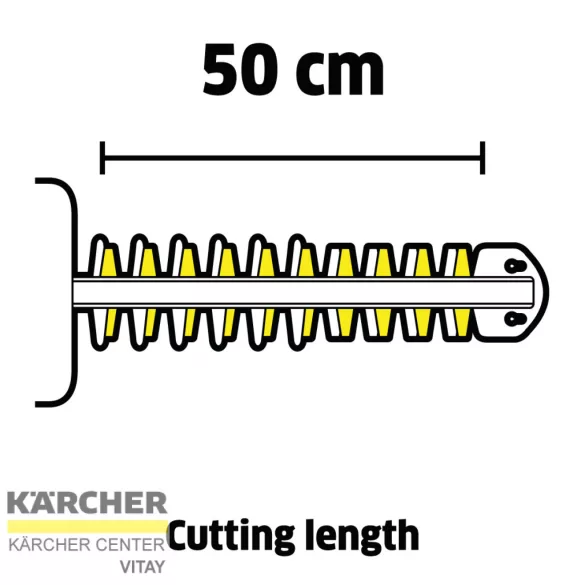 KÄRCHER HGE 3-18 akkumulátoros sövényvágó (akkumulátor nélkül)