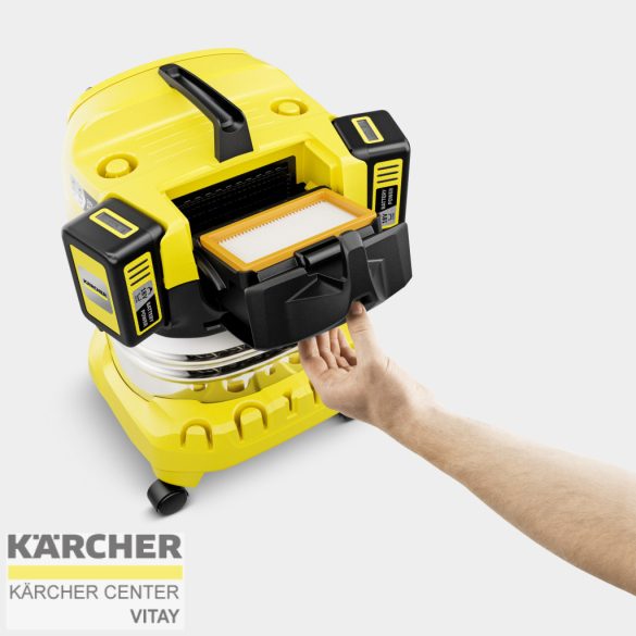 KÄRCHER WD 4-18 S Dual Battery Set V-20/22 akkumulátoros többfunkciós porszívó