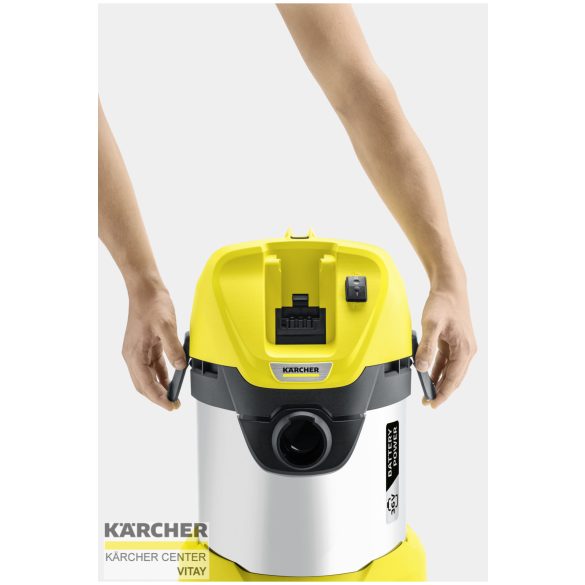 KÄRCHER WD 3 Premium Akkumulátoros többfunkciós porszívó (akkumulátor nélkül)
