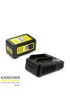 KÄRCHER Gyorstöltő és 5,0 Ah akkumulátor 18 V-os gépekhez 18/50