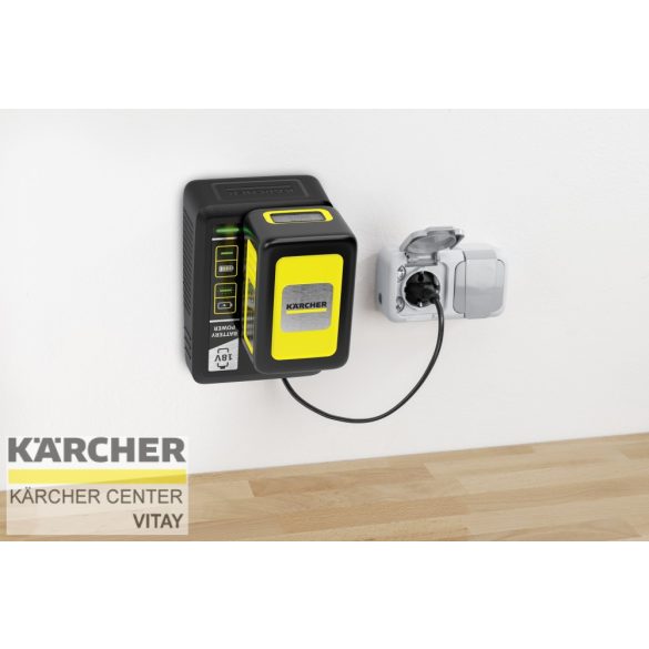 KÄRCHER Gyorstöltő és 5,0 Ah akkumulátor 18 V-os gépekhez 18/50