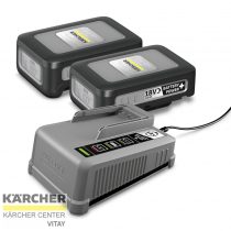   KÄRCHER Gyorstöltő és 2 db 3,0 Ah akkumulátor 18 V-os gépekhez 18/30