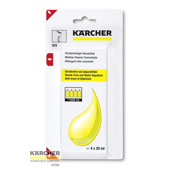 KÄRCHER RM 503 ablaktisztítószer (4 x 20 ml)